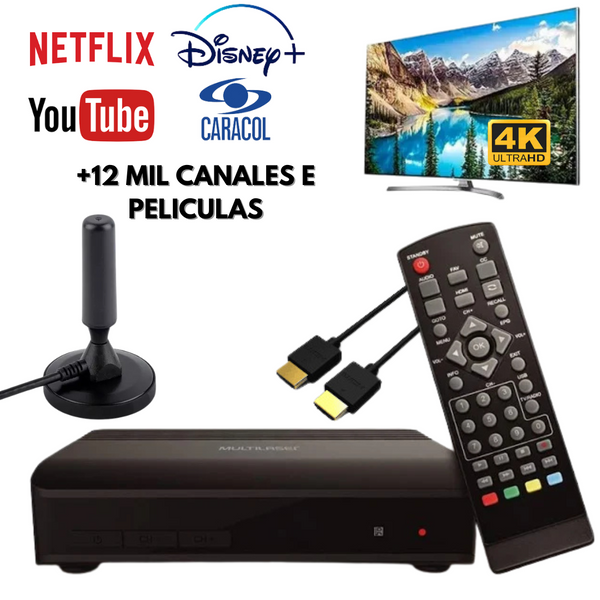 Decodificador y Antena con +12 mil Canales en Full HD - (Ultimas unidades en Stock)