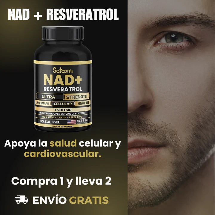 NAD + Resveratrol - Compre 1 y leve 2 unidades