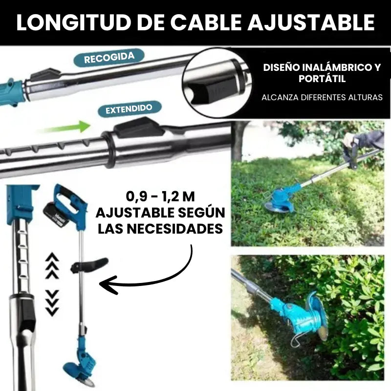 Guadaña Inalambrica TurboBlade™  [ULTRA POTENTE] + [2 BATERÍAS RECARGABLES]