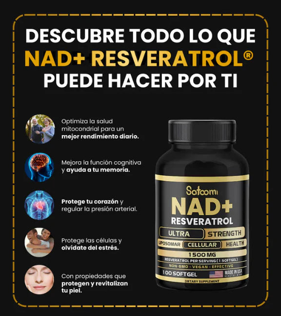 Nad + Resveratrol 1.500 MG (100 Cápsulas)